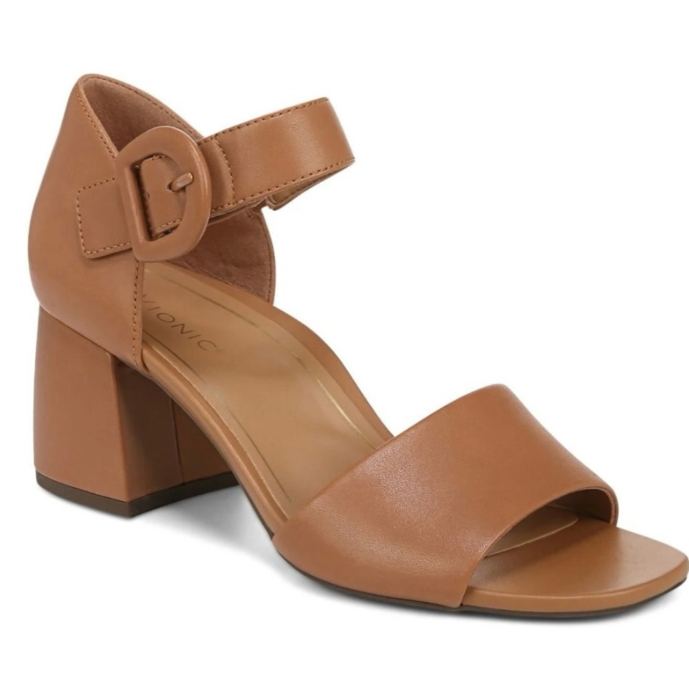 Vionic Block Heel Sandals Wide Width